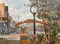 Welcome to Golden watercolor print